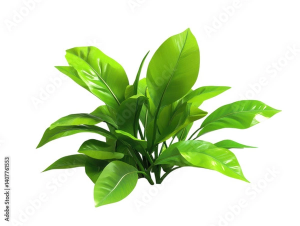 Obraz Lush Green Foliage: a vibrant display of fresh, verdant leaves, representing the natural beauty of life, growth, and the great outdoors.