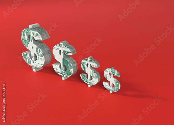 Obraz An Increasingly Smaller Economy