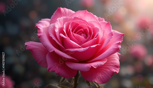 Obraz pink rose flower