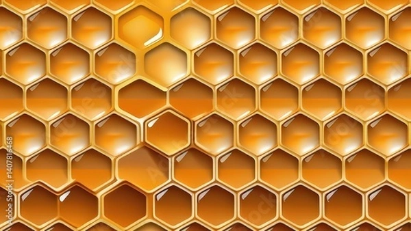 Fototapeta Honeycomb pattern background