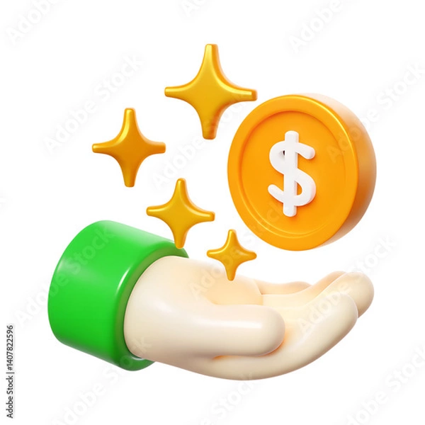 Obraz support 3d Render Icons