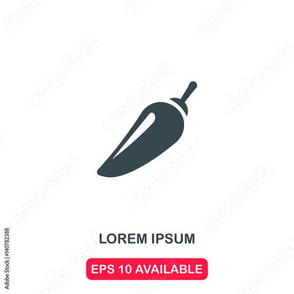 Obraz Pepper icon vector
