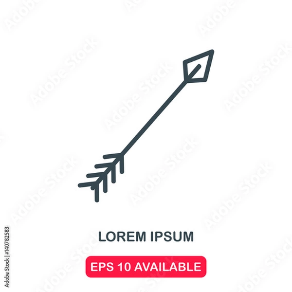 Obraz Bow arrow icon vector