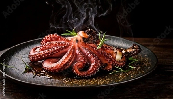 Fototapeta Grilled octopus 