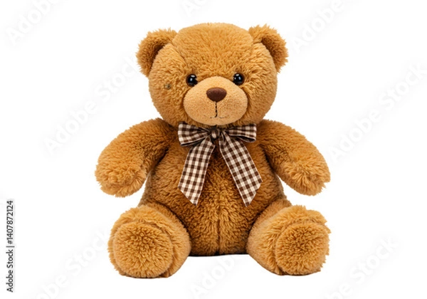 Fototapeta bear on white background