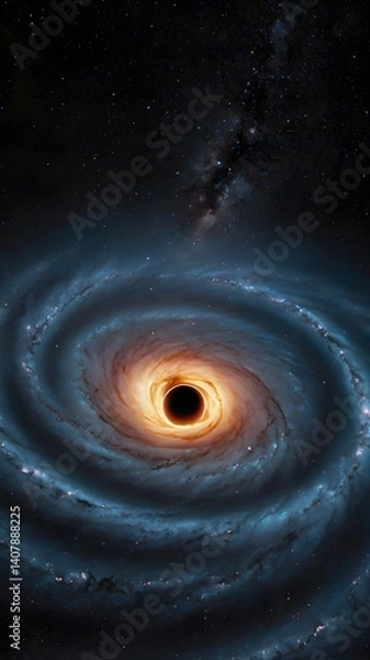 Obraz spiral galaxy in space