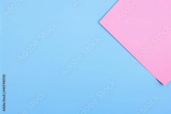 Obraz Soft Paper Texture Abstract with Bold Pink and Blue Forms