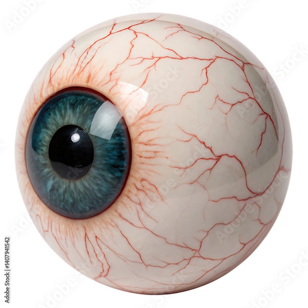 Obraz Monster eyeball with veins isolated on a transparent background