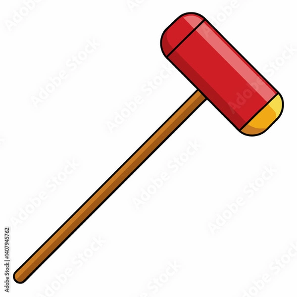 Fototapeta polo mallet vector icon