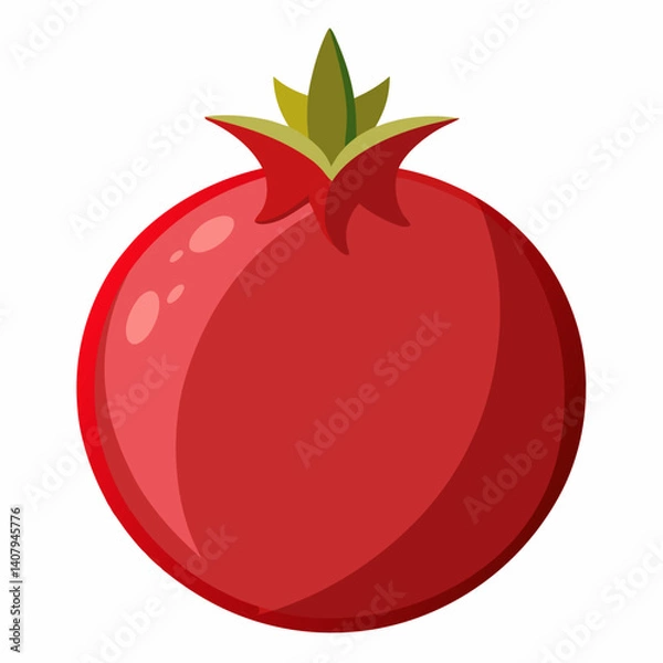 Obraz pomegranate fruit vector icon