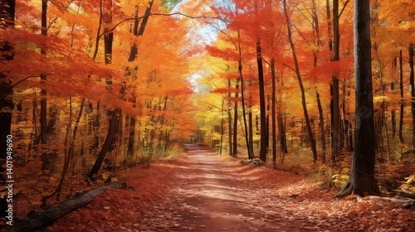 Obraz splendor woods trees