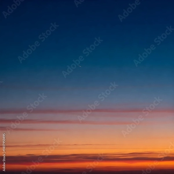 Obraz red sky at sunset