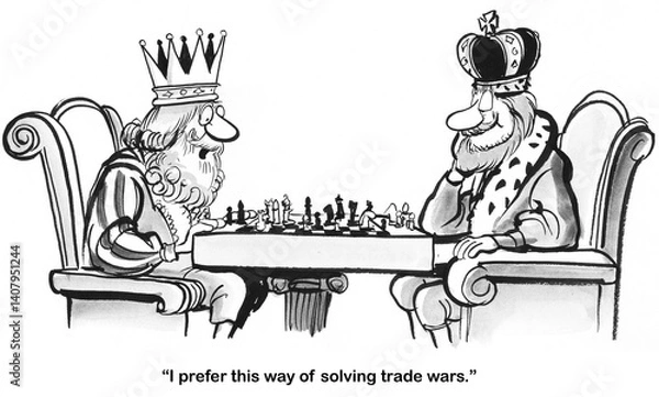 Obraz Trade war Kings