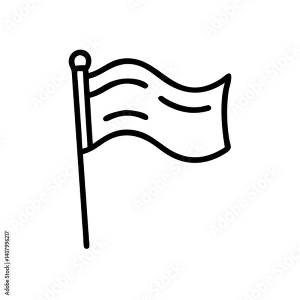 Obraz Waving flag icon