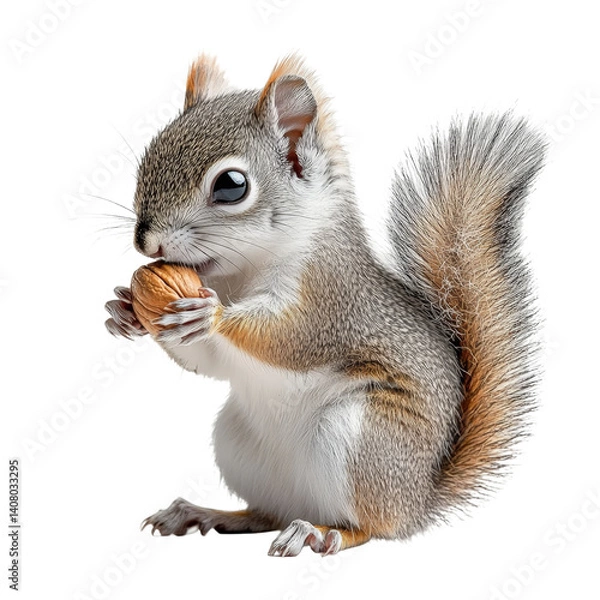 Obraz squirrel with nut