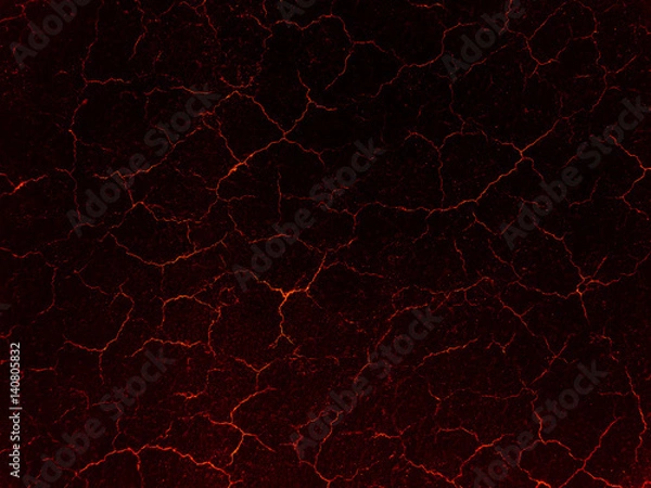 Obraz Lava crack ground mud textured