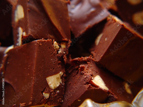 Obraz macro shot fudge