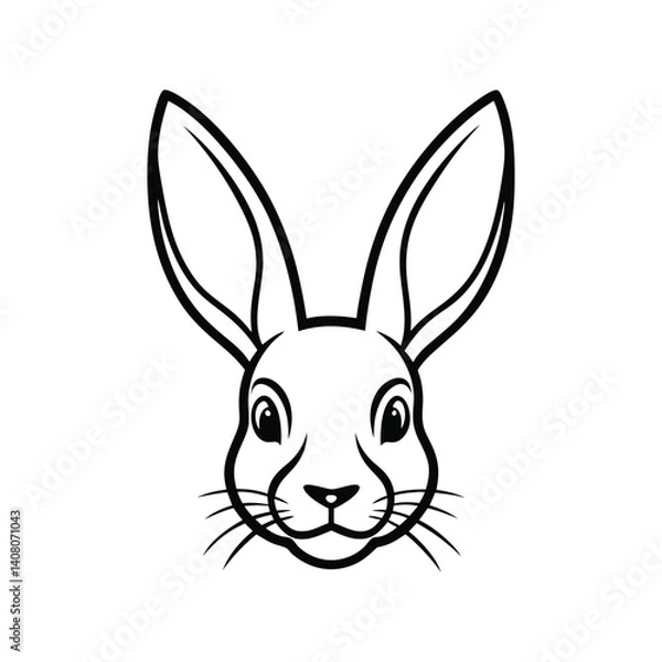 Obraz vector illustration of a bunny