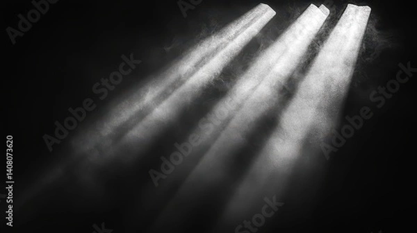 Fototapeta sun rays isolated on black background for design overlay,stock photo