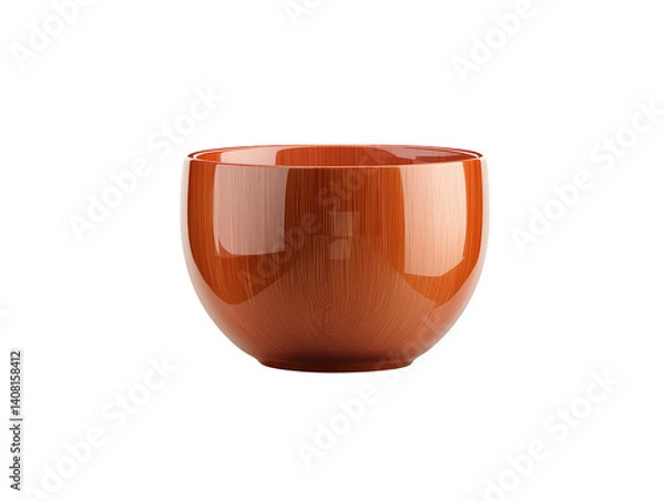Obraz Vibrant small orange bowl on a striking black background, study in minimalist contrast