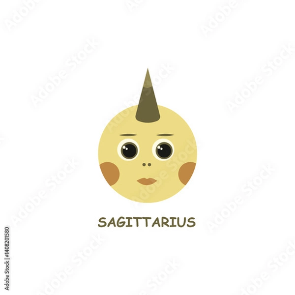 Obraz zodiac sign sagittarius in the form of a child