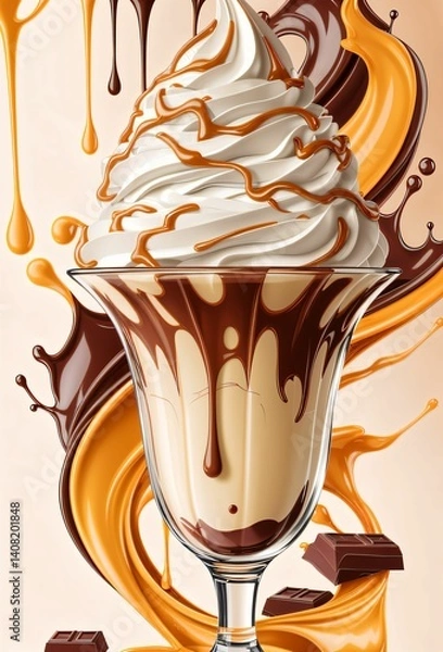 Obraz vanilla ice cream