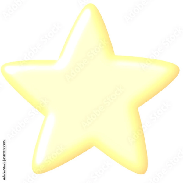 Obraz 3d golden star