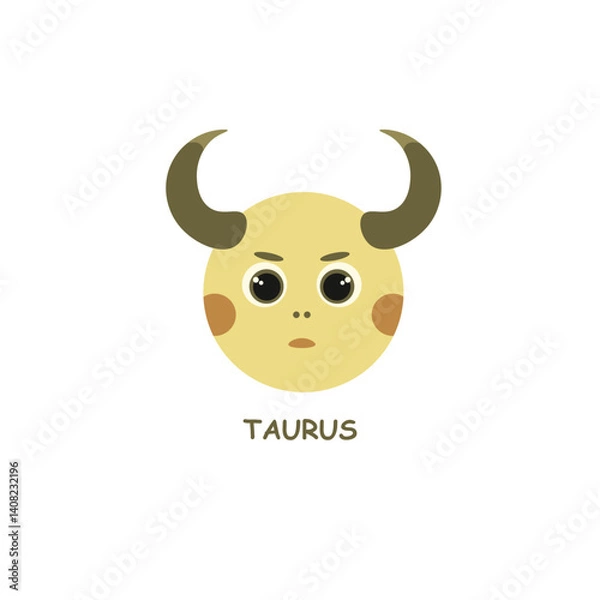 Obraz zodiac sign taurus.vector graphics of constellations