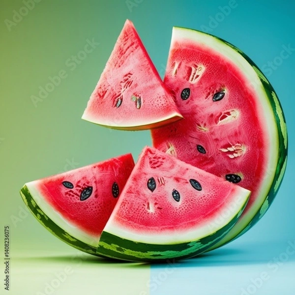 Fototapeta slices of watermelon