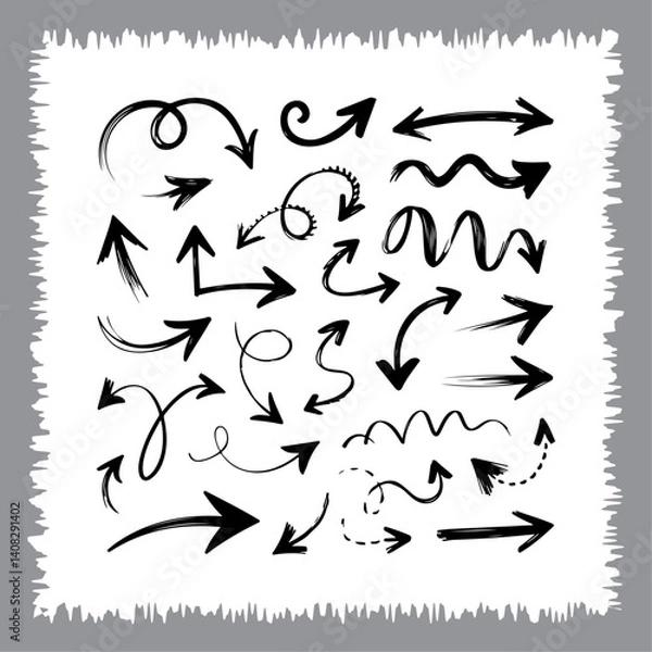 Fototapeta Decorative Arrows for Design and Navigation