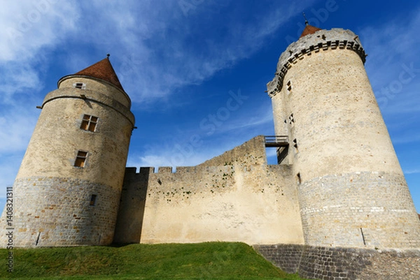Obraz Located in the picturesque village the castle fortress of Blandy-les-Tours is a must-see medieval monument. The first baronial residence was built in the thirteenth century.