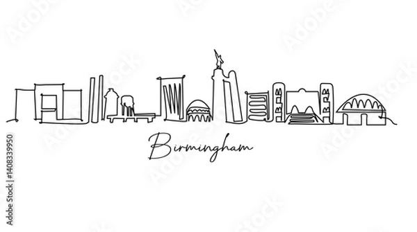 Obraz birmingham city skyline 