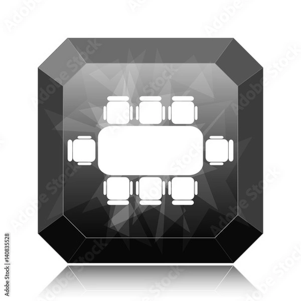 Obraz Business meeting table icon
