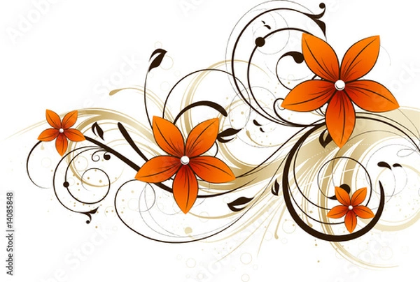 Obraz Floral abstraction for design.