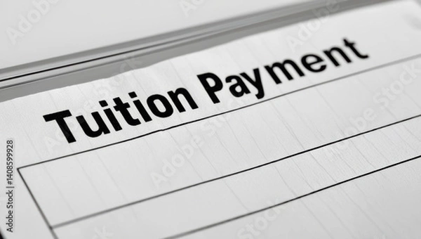 Fototapeta Tuition payment form is essential for education as it shuts down financial barriers for students pursuing their dreams