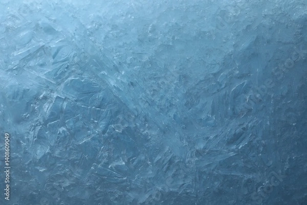 Obraz Texture of clear ice as background, closeup