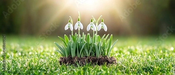 Obraz Spring Flowers in Grass