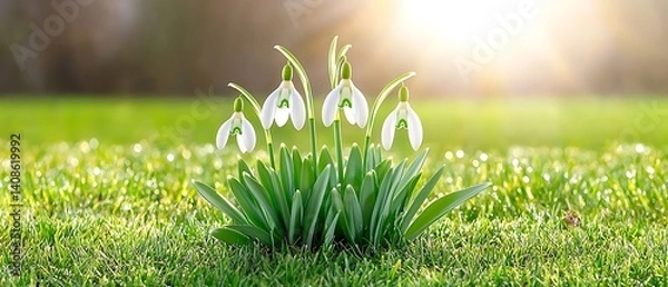 Obraz Spring Flowers in Meadow (1)