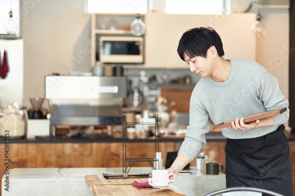 Obraz カフェ店員