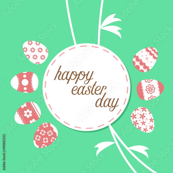 Obraz easter template annual report brochure flyer design template vector, Leaflet cover presentation abstract flat background