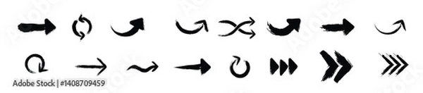 Obraz arrow collection in brush stroke style