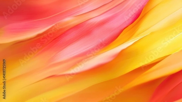 Obraz Abstract autumn background with blurred leaves in warm reds and yellows, cozy seasonal copy space