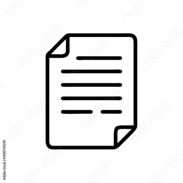 Obraz vector document icon