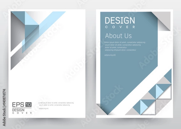 Obraz Cover Design Vector template set Brochure, Annual Report, Magazine, Poster, Corporate Presentation, Portfolio, Flyer, Banner, Website. A4 size