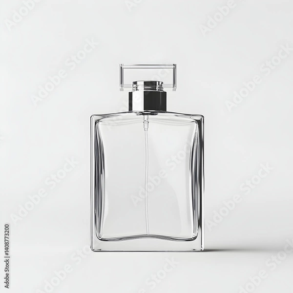Fototapeta Perfume Bottle with Minimal Design and Soft Shadows