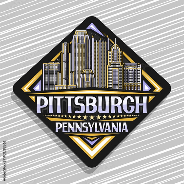 Obraz Vector logo for Pittsburgh