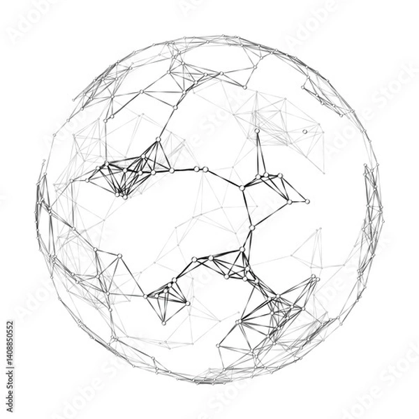 Fototapeta Celestial Sphere - Abstract Vector Art