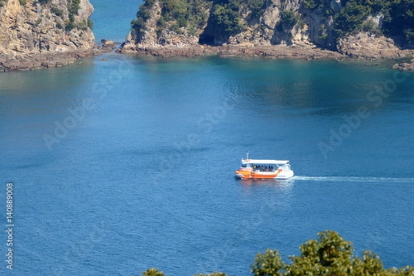 Obraz 日南海岸　観光船　宮崎県日南市