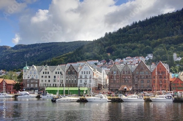 Obraz ville portuaire de Bergen