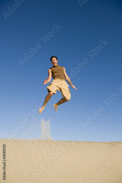 Fototapeta Sand Jumping